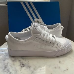 Adidas white Nizza Trefoil